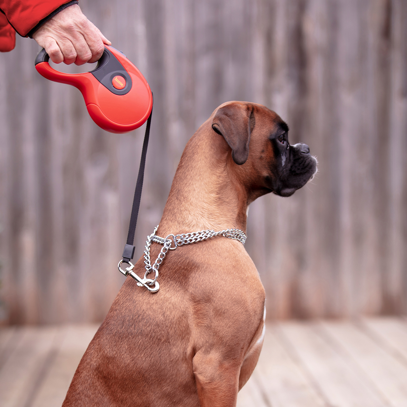 Fleksi, 3 m | Povodac sa sustavom uvlačenja i kočenjem jednom rukom