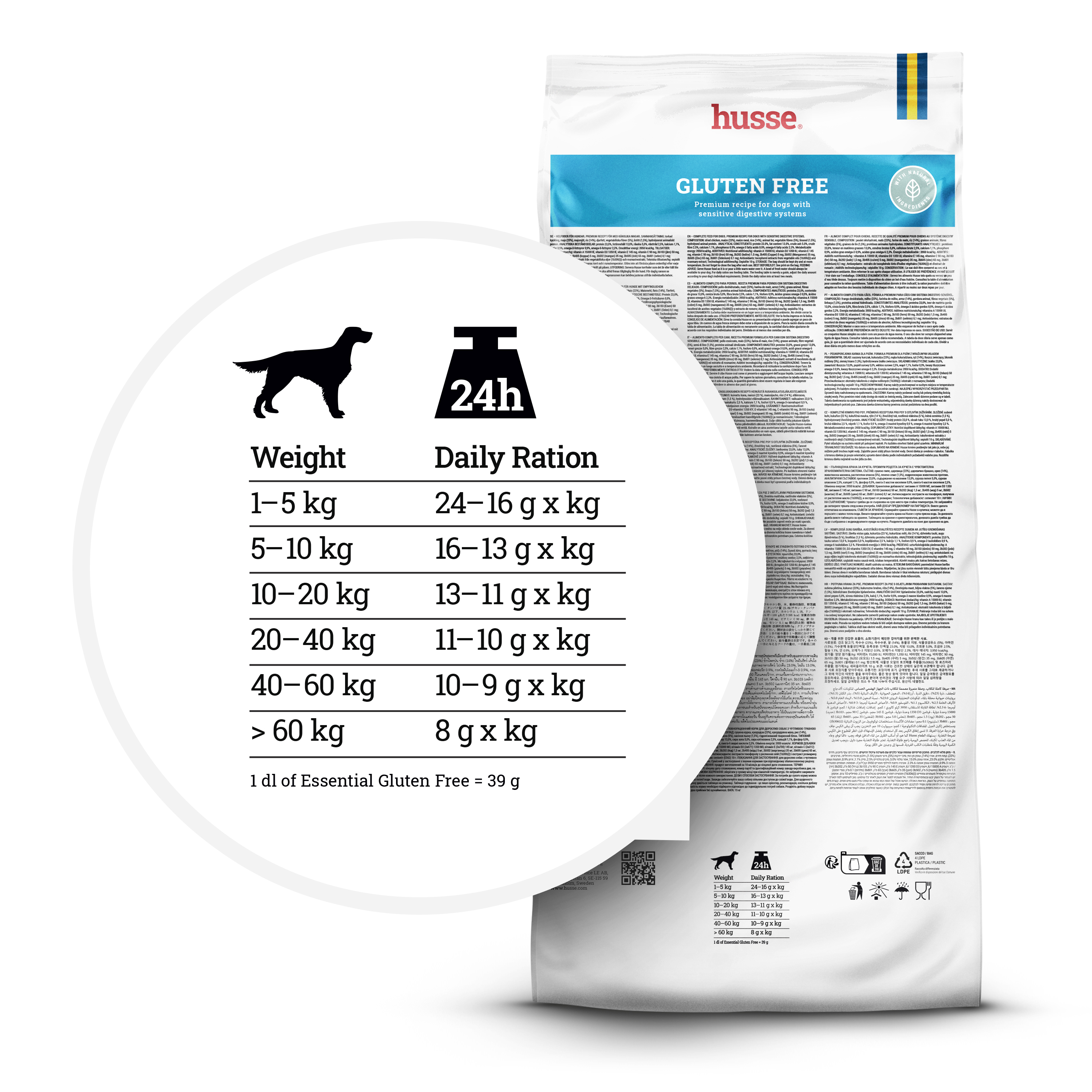 Gluten Free, 15 kg | Premium recept napravljen bez pšenice