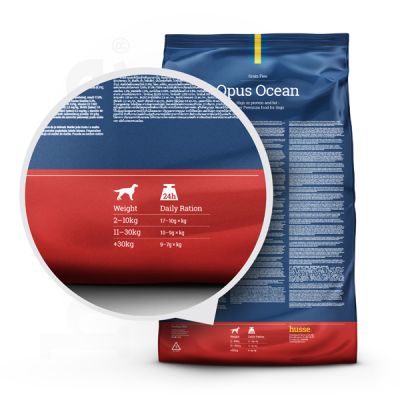 Opus Ocean, 2 kg | Potpuna hrana bez žitarica za aktivne pse s osjetljivim probavnim sustavom i/ili alergijama
