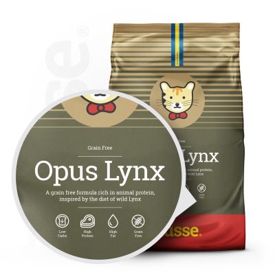 Opus Lynx, 2 kg | Potpuna hrana za odrasle mačke bez žitarica i glutena